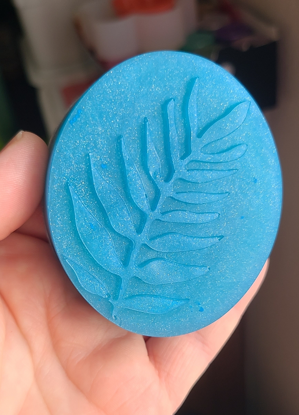 Handmade Botanical Soap Bar In Blueberry Muffin